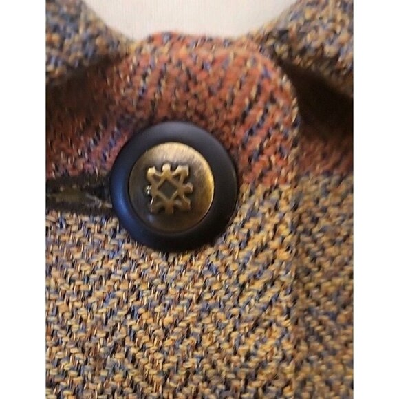 Avoca Collection Coat Women XXL 100 Wool Made In Ireland Patchwork Jacket 14 EUC - Picture 5 of 11